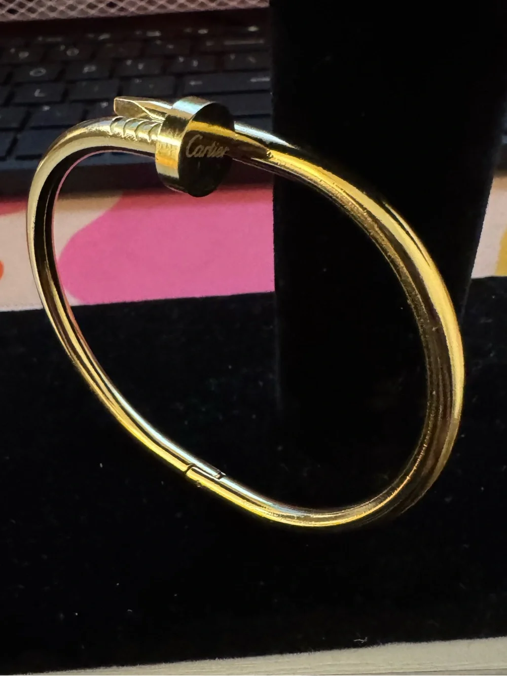 Nail-Style Bangle Bracelet